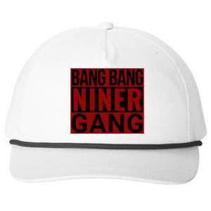 Bang Bang Niner Gang Football San Francisco Sports Snapback Five-Panel Rope Hat