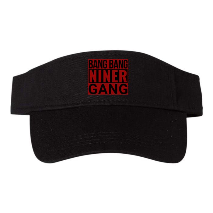 Bang Bang Niner Gang Football San Francisco Sports Valucap Bio-Washed Visor