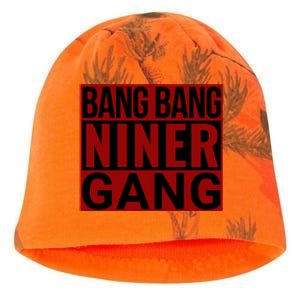 Bang Bang Niner Gang Football San Francisco Sports Kati - Camo Knit Beanie