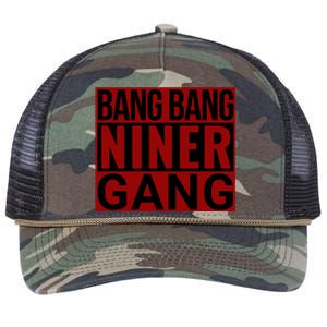 Bang Bang Niner Gang Football San Francisco Sports Retro Rope Trucker Hat Cap