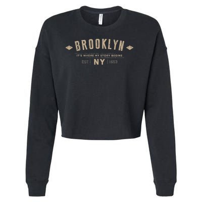 Brooklyn Brooklyn Ny Cropped Pullover Crew