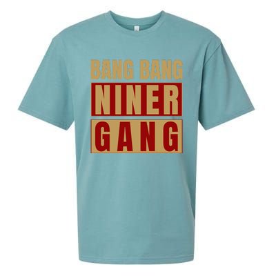 Bang Bang Niner Gang Football San Francisco Sports Sueded Cloud Jersey T-Shirt