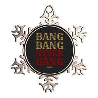 Bang Bang Niner Gang Football San Francisco Sports Metallic Star Ornament