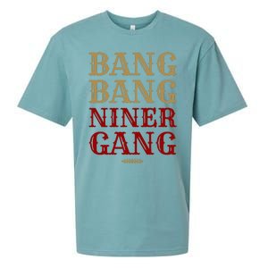 Bang Bang Niner Gang Football San Francisco Sports Sueded Cloud Jersey T-Shirt