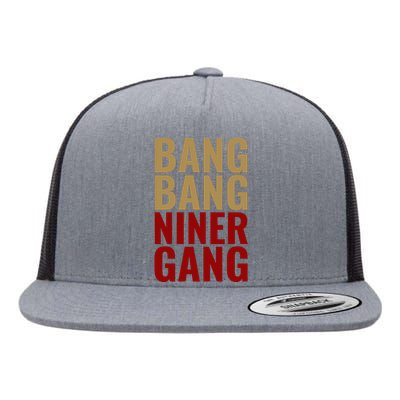 Bang Bang Niner Gang Football San Francisco Sports Flat Bill Trucker Hat