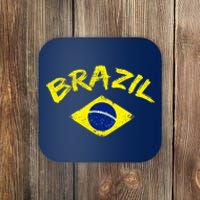 Brasil Brazilian National Flag Soccer Jersey Football Coaster