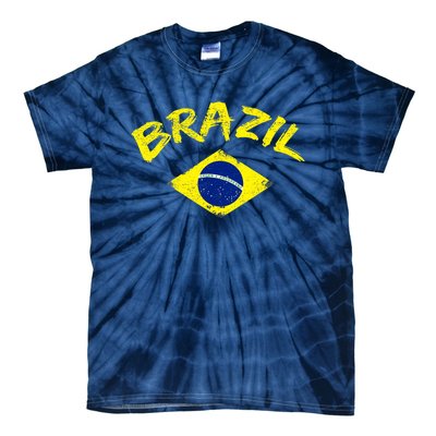 Brasil Brazilian National Flag Soccer Jersey Football Tie-Dye T-Shirt