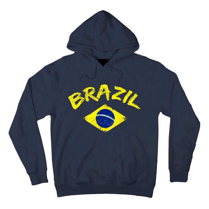 Brasil Brazilian National Flag Soccer Jersey Football Tall Hoodie