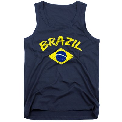 Brasil Brazilian National Flag Soccer Jersey Football Tank Top