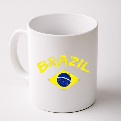 Brasil Brazilian National Flag Soccer Jersey Football Coffee Mug