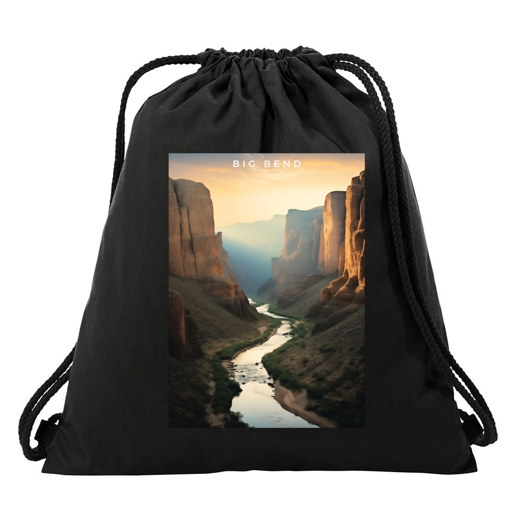 Big Bend National Park Photographic Drawstring Bag