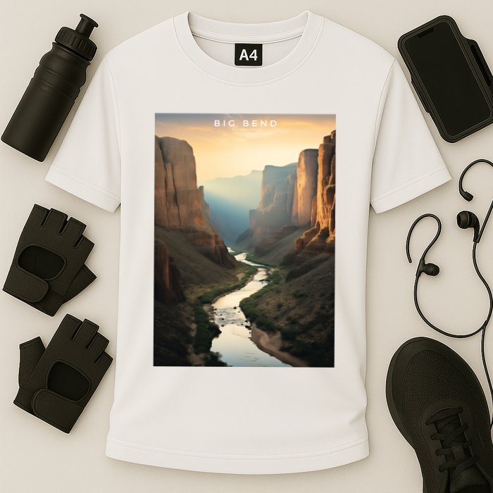 Big Bend National Park Photographic Cooling Performance Crew T-Shirt