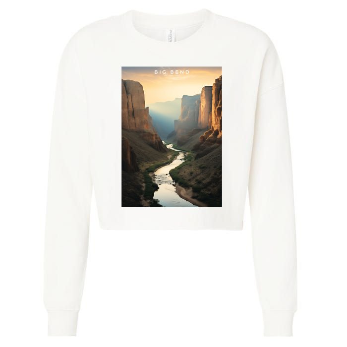 Big Bend National Park Photographic Cropped Pullover Crew