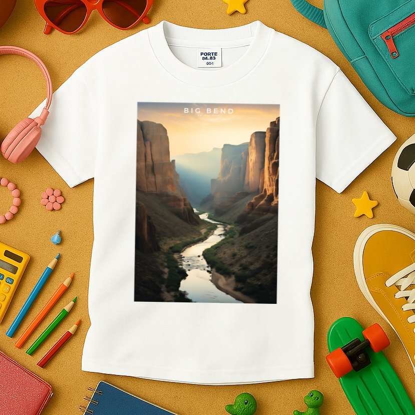 Big Bend National Park Photographic Kids T-Shirt