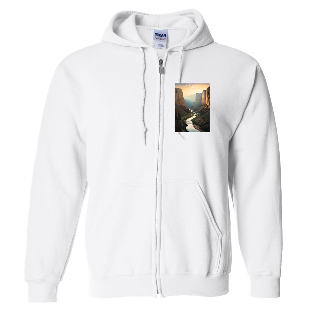 Big Bend National Park Photographic Full Zip Hoodie