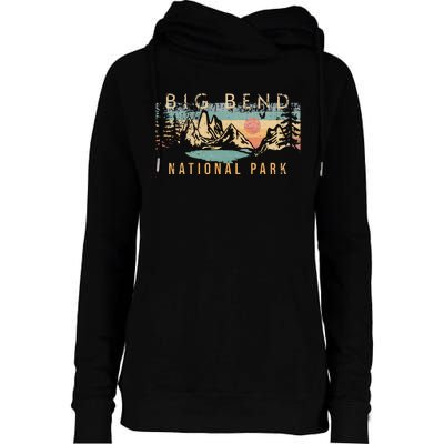 Big Bend National Park Womens Funnel Neck Pullover Hood