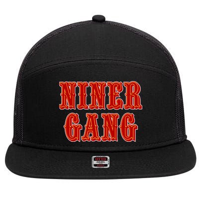 Bang Bang Niner Gang San Francisco 7 Panel Mesh Trucker Snapback Hat