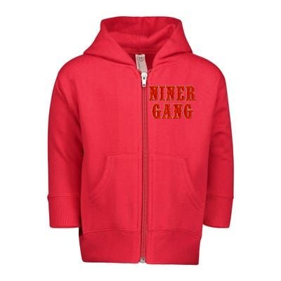 Bang Bang Niner Gang San Francisco Toddler Zip Fleece Hoodie