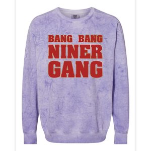 Bang Bang Niner Gang Colorblast Crewneck Sweatshirt