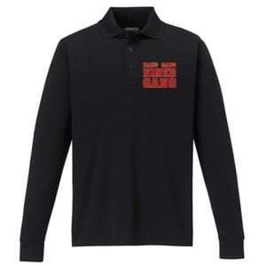 Bang Bang Niner Gang Performance Long Sleeve Polo