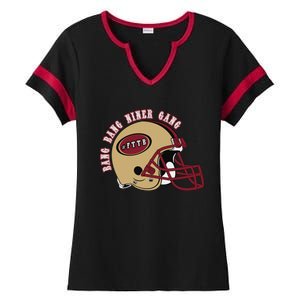 Bang Bang Niner Gang Ladies Halftime Notch Neck Tee