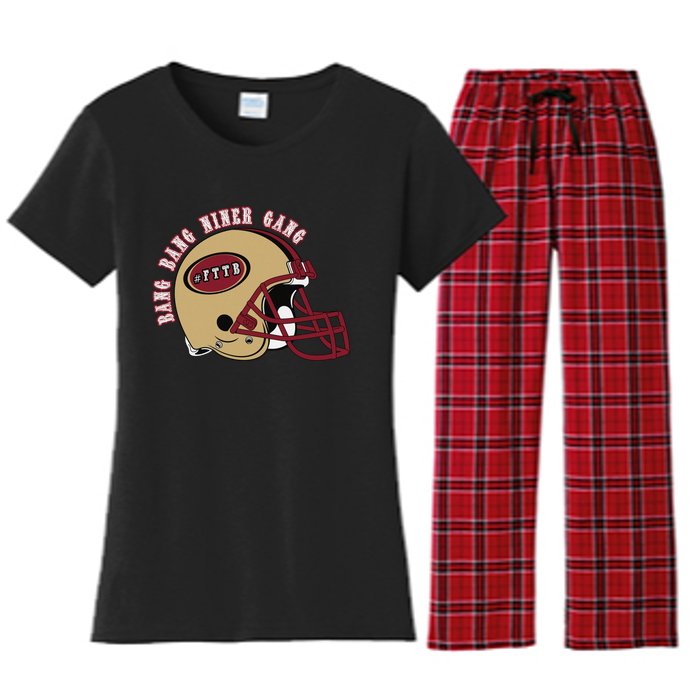 Bang Bang Niner Gang Women's Flannel Pajama Set