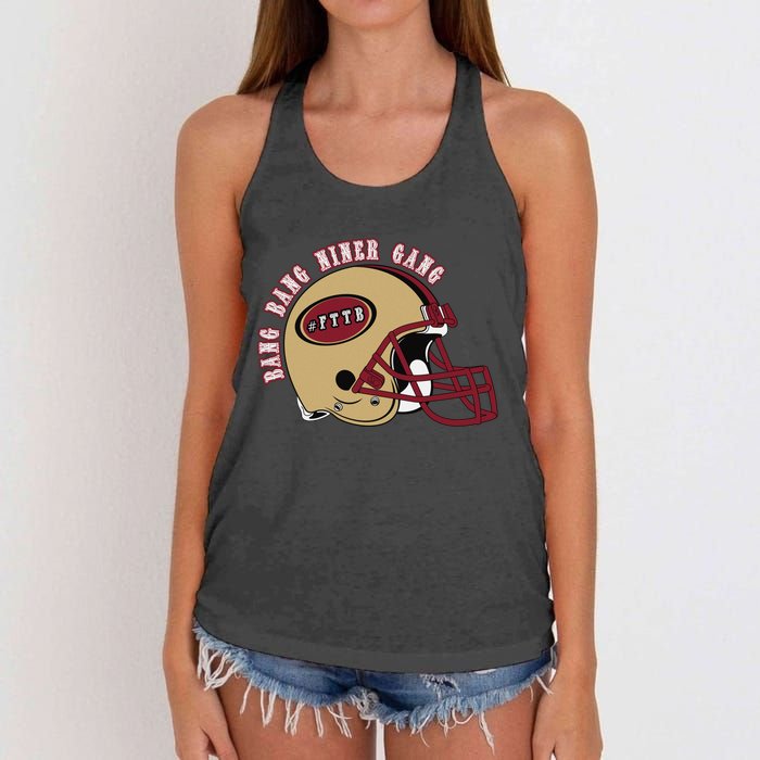 Bang Bang Niner Gang Women's Knotted Racerback Tank