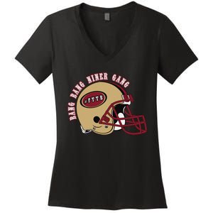 Bang Bang Niner Gang Women's V-Neck T-Shirt