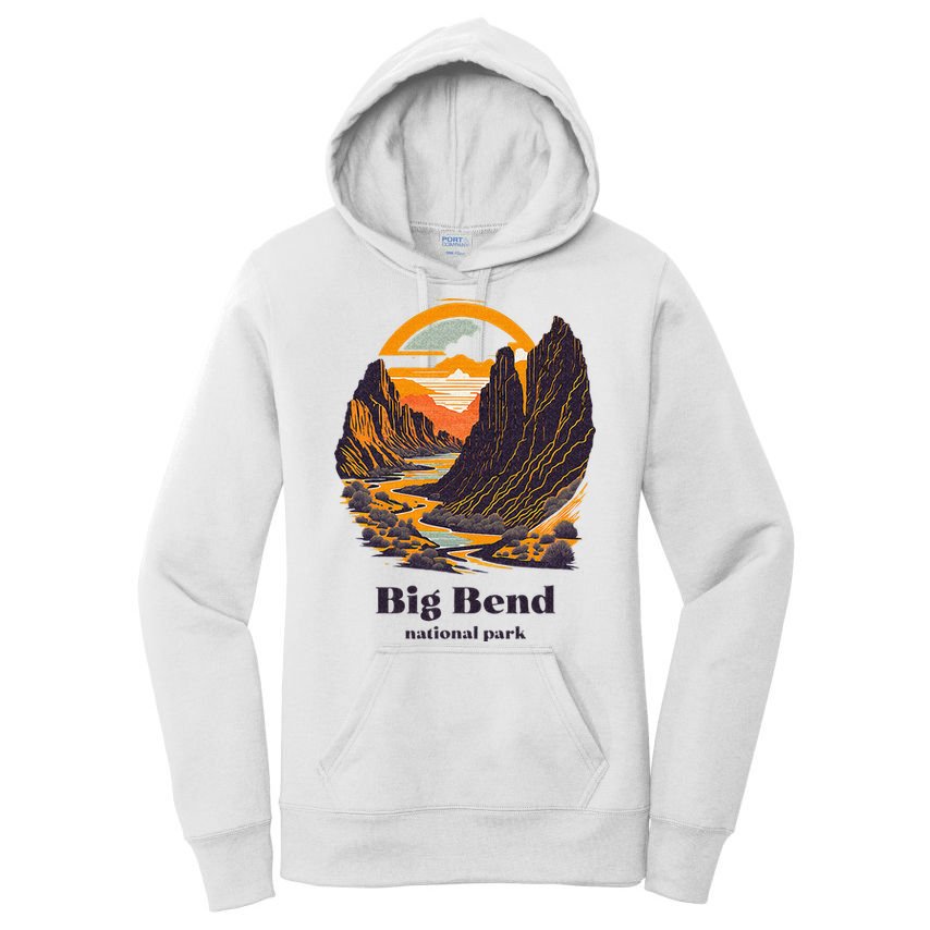 Big Bend National Park Texas Cool Vintage Style Women's Pullover Hoodie