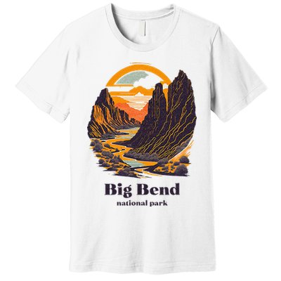 Big Bend National Park Texas Cool Vintage Style Premium T-Shirt