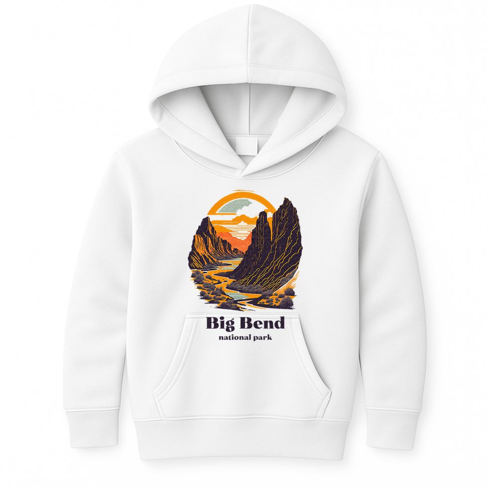 Big Bend National Park Texas Cool Vintage Style Kids Hoodie