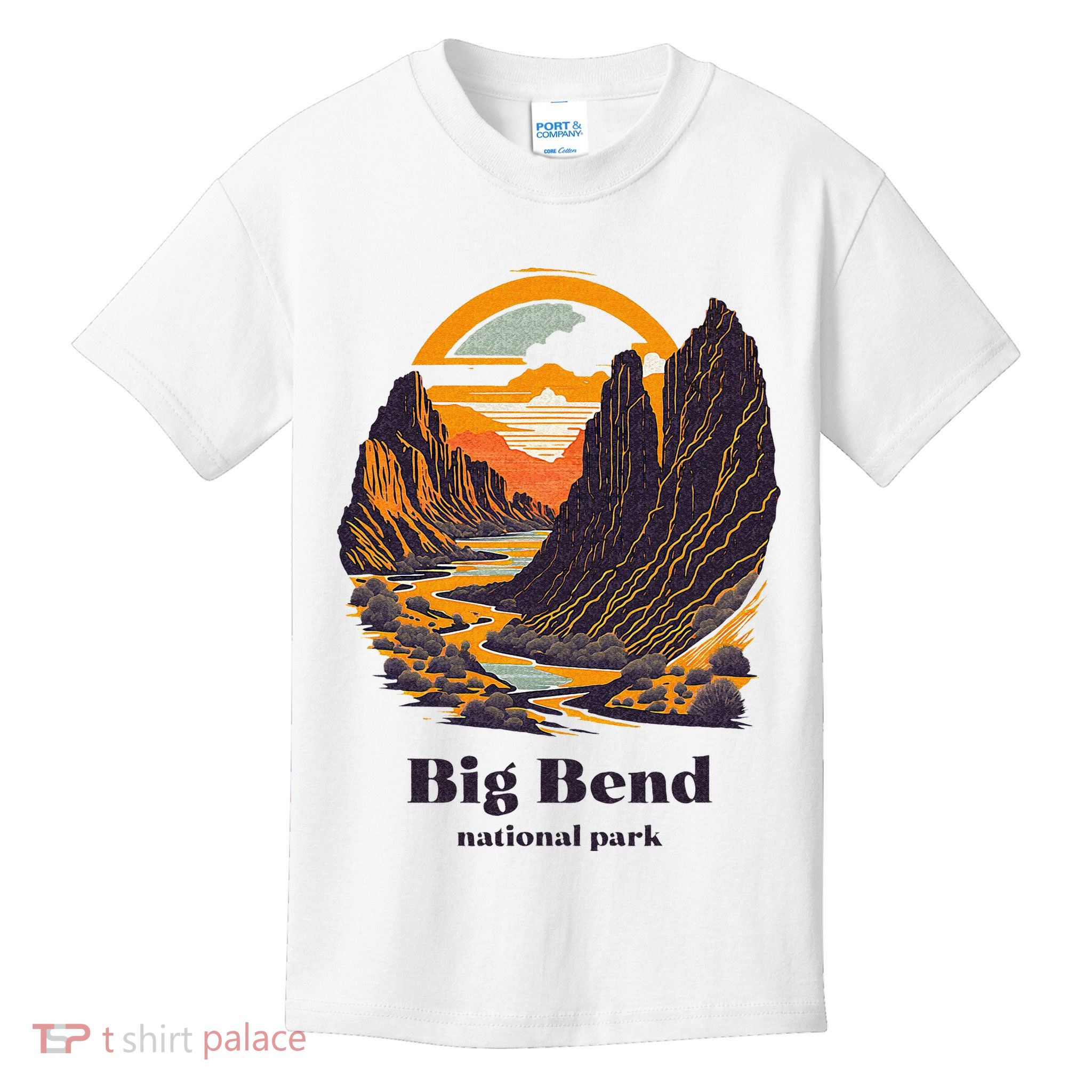Big Bend National Park Texas Cool Vintage Style Kids T-Shirt