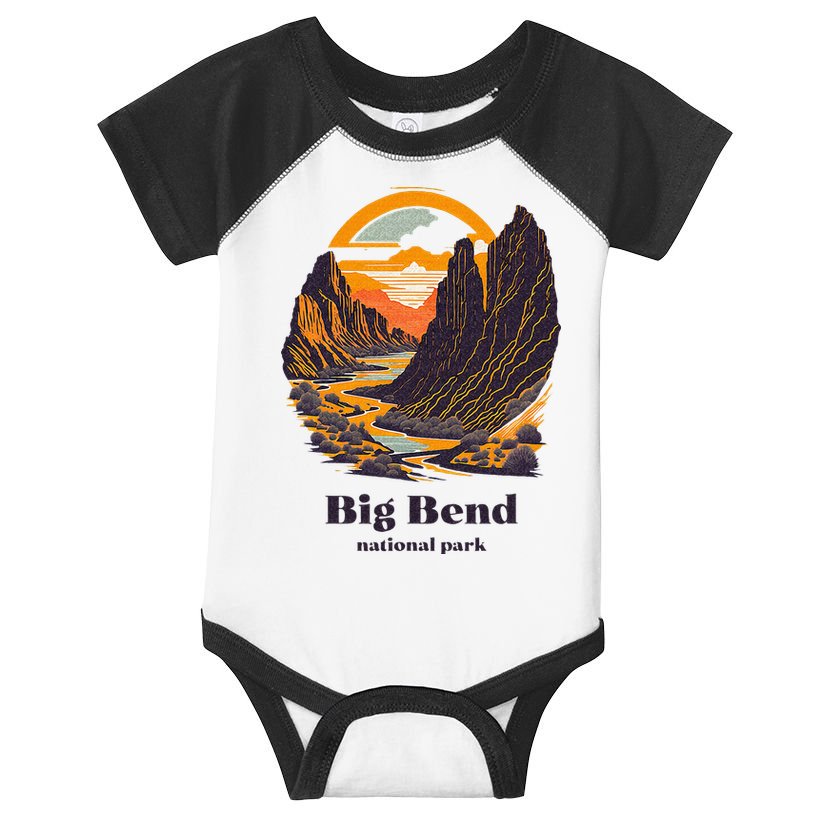 Big Bend National Park Texas Cool Vintage Style Infant Baby Jersey Bodysuit