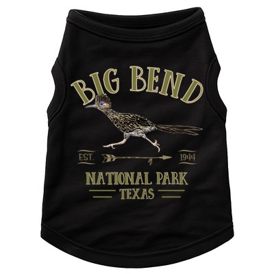 Big Bend National Park Roadrunner Np Texas Tourist Souvenir Doggie Tank