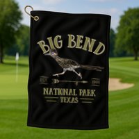 Big Bend National Park Roadrunner Np Texas Tourist Souvenir Golf Towel