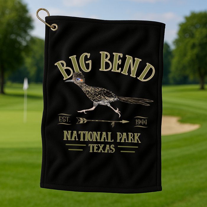 Big Bend National Park Roadrunner Np Texas Tourist Souvenir Golf Towel