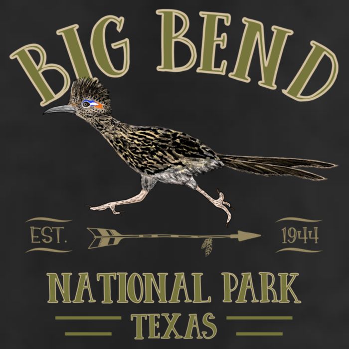 Big Bend National Park Roadrunner Np Texas Tourist Souvenir Golf Towel