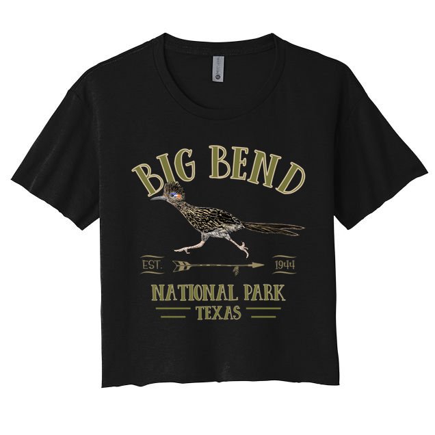 Big Bend National Park Roadrunner Np Texas Tourist Souvenir Crop Top