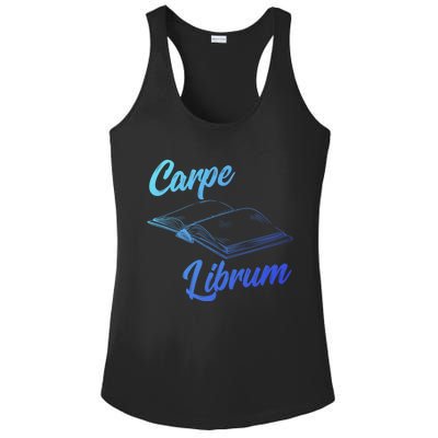 Bibliophile Book Nerd Carpe Librum Gift Ladies PosiCharge Competitor Racerback Tank