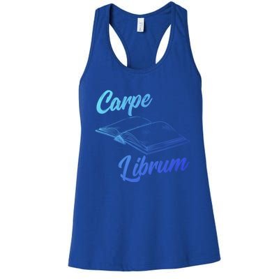 Bibliophile Book Nerd Carpe Librum Gift Women's Racerback Tank