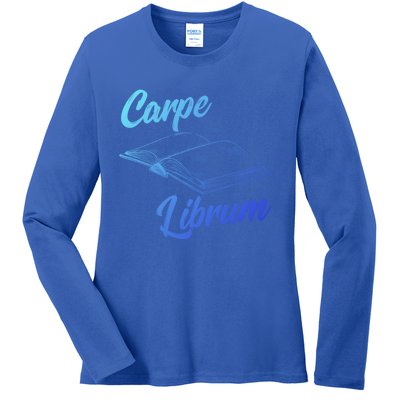 Bibliophile Book Nerd Carpe Librum Gift Ladies Long Sleeve Shirt