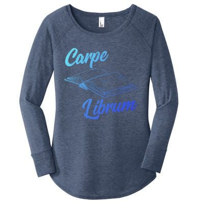 Bibliophile Book Nerd Carpe Librum Gift Women's Perfect Tri Tunic Long Sleeve Shirt