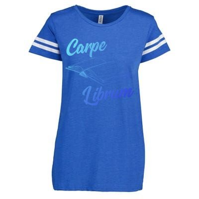 Bibliophile Book Nerd Carpe Librum Gift Enza Ladies Jersey Football T-Shirt