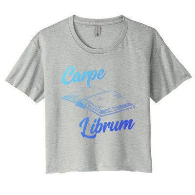 Bibliophile Book Nerd Carpe Librum Gift Women's Crop Top Tee