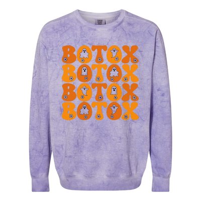 Botox Boo Nurse Halloween Colorblast Crewneck Sweatshirt