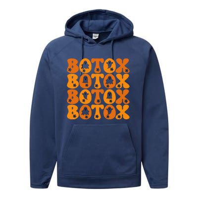 Botox Boo Nurse Halloween Performance Fleece Hoodie