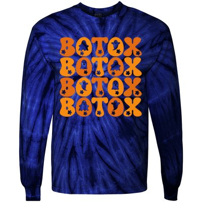 Botox Boo Nurse Halloween Tie-Dye Long Sleeve Shirt