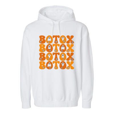 Botox Boo Nurse Halloween Garment-Dyed Fleece Hoodie