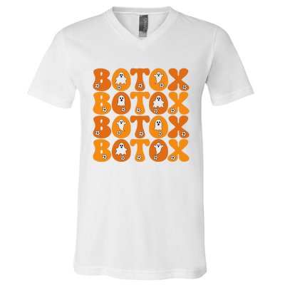 Botox Boo Nurse Halloween V-Neck T-Shirt