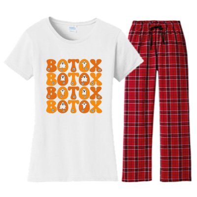 Botox Boo Nurse Halloween Women's Flannel Pajama Set